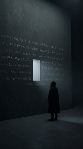 Гёдель. Фигура перед стеной с брешью